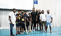 Cheteshwar Pujara surprises young cricketers at Apple Tree Centre in Crawley