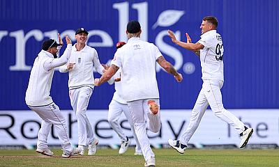 England's Brydon Carse celebrates